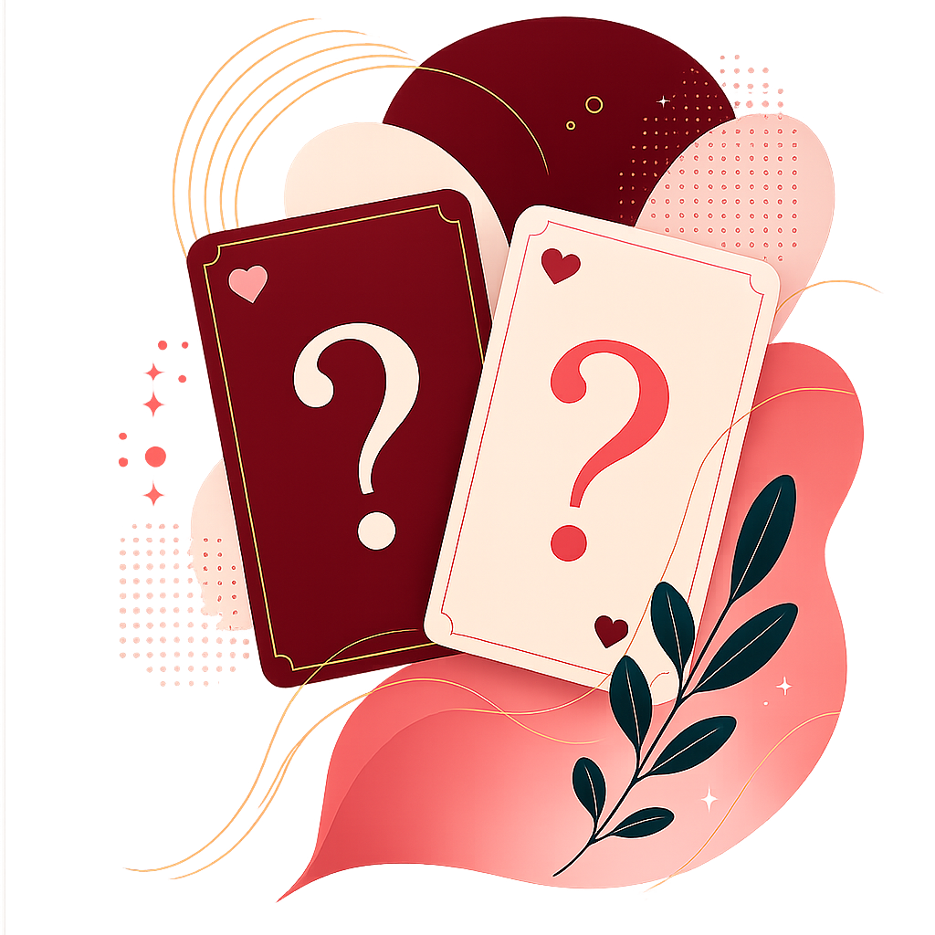 Couple game cards and playful relationship prompts
